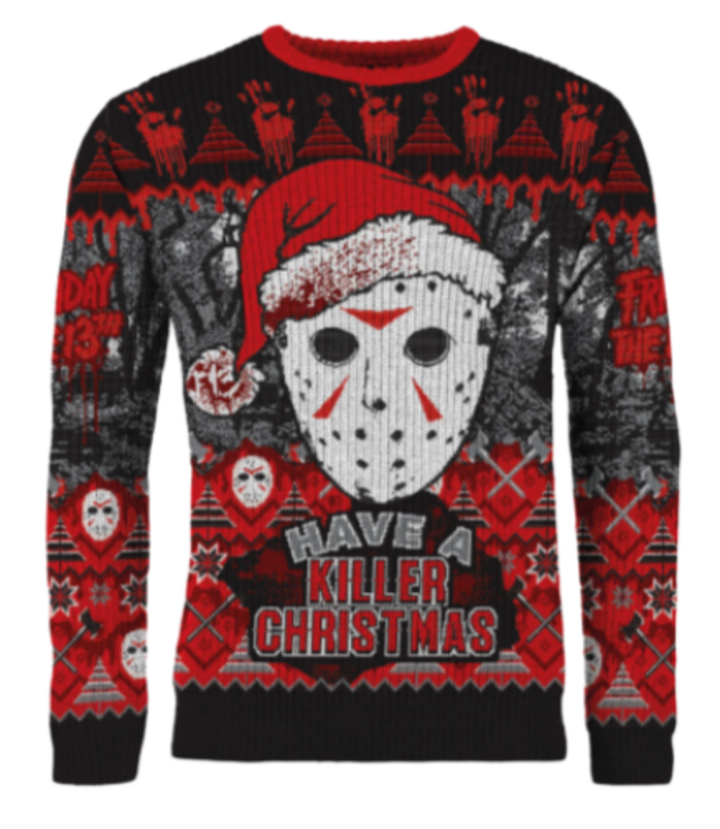 Friday the 13th Christmas Jumper (Size: L)