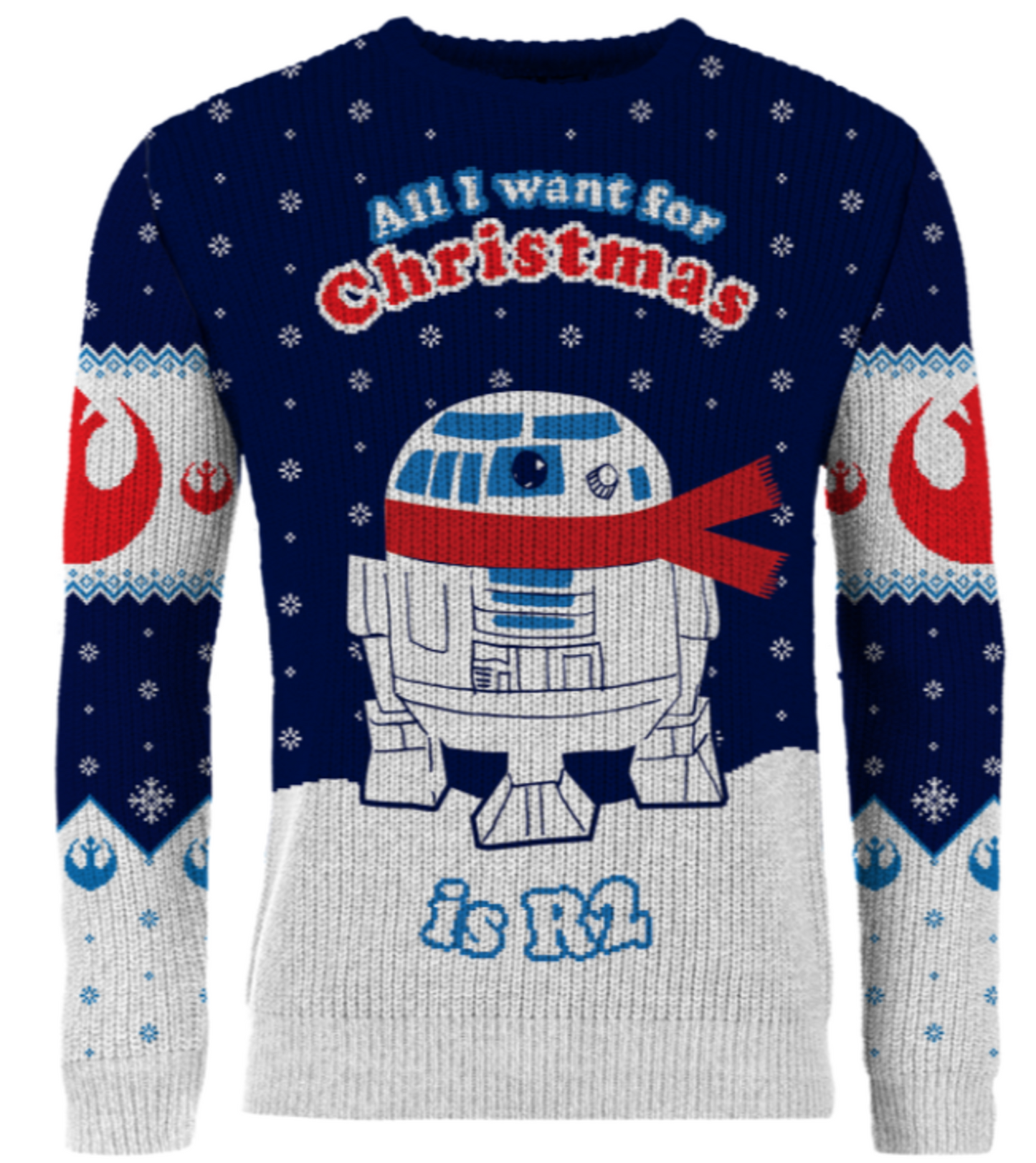 Star Wars: R2-D2 Christmas Jumper (Size XXL)
