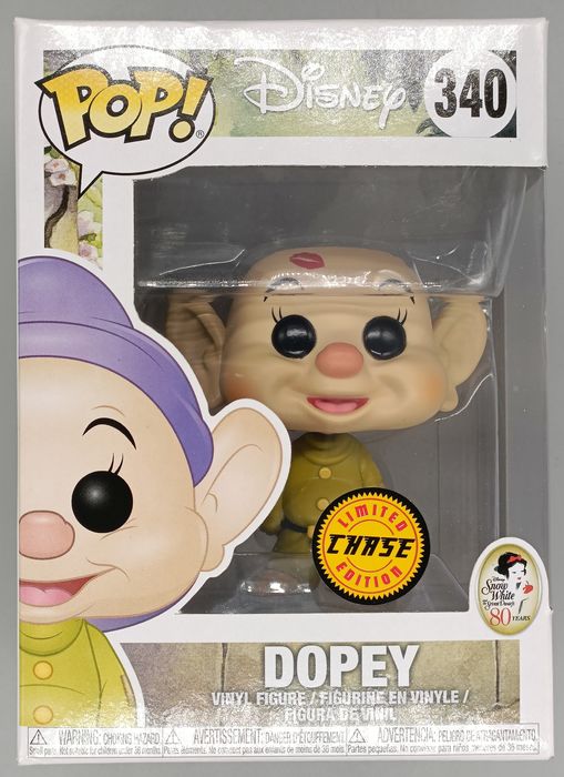 340 Dopey (Kissed) - Chase - Disney Snow White Box Damaged Funko POP Funko