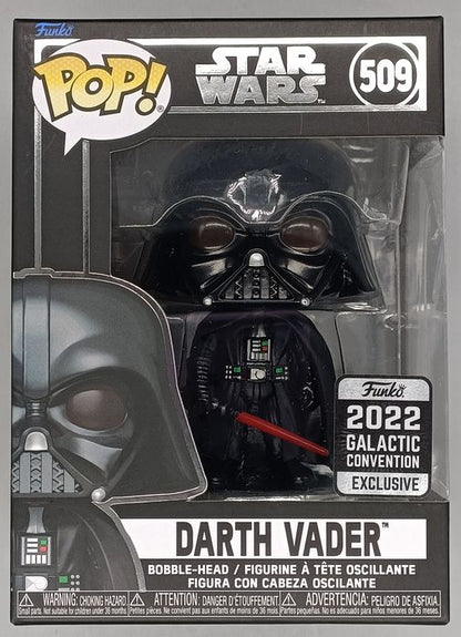 509 Darth Vader - Star Wars - 2022 Con Funko POP Funko