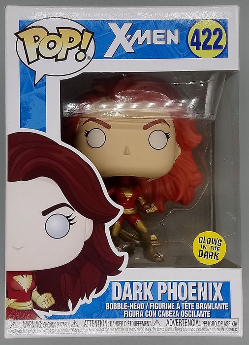 422 Dark Phoenix (Action Pose) - Glow - Marvel X-Men Box Damaged Funko POP