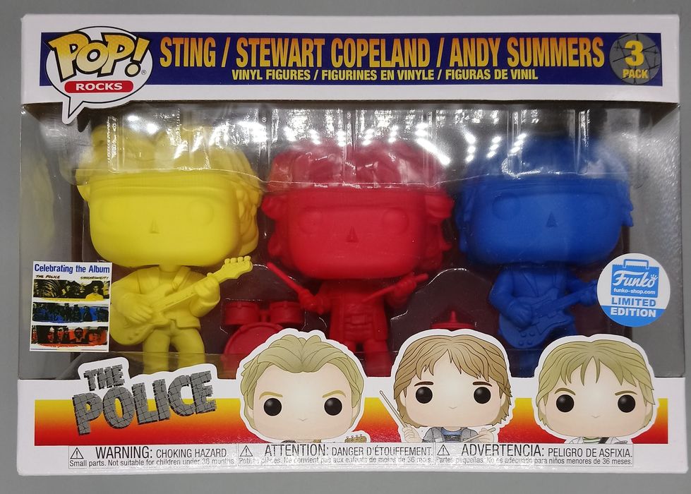 [3 Pack] Sting / Stewart Copeland / Andy Summers (Synchronicity) Box Damaged Funko POP