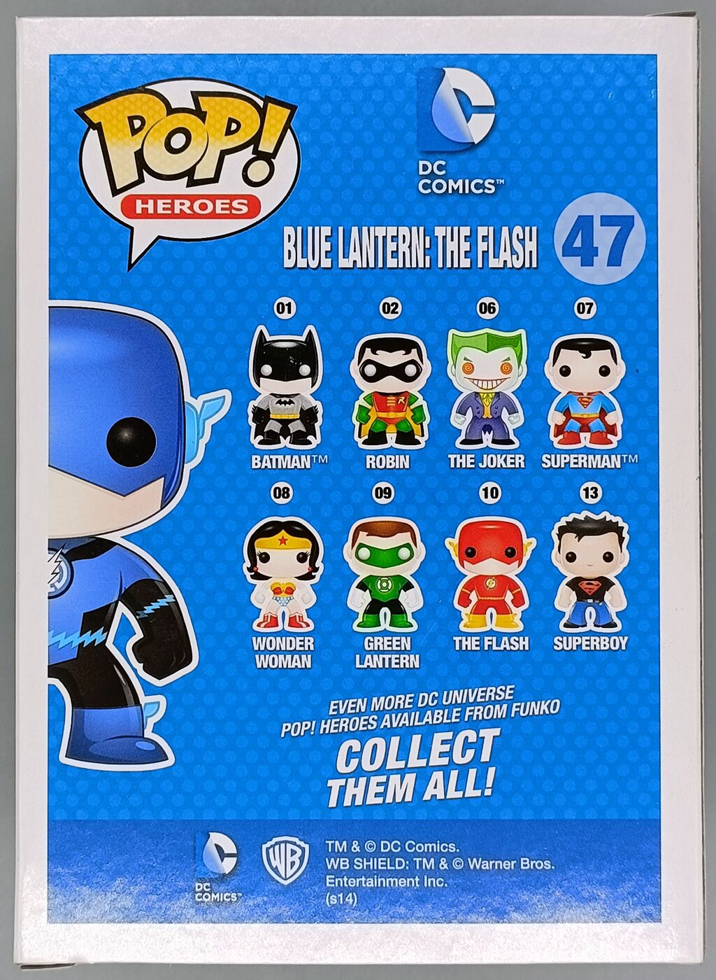 47 Blue Lantern - DC The Flash - Metallic - Box Damaged Funko POP