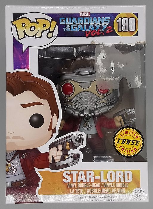 198 StarLord (Masked) Chase Guardians Of The Galaxy Funko POP - Damaged Box