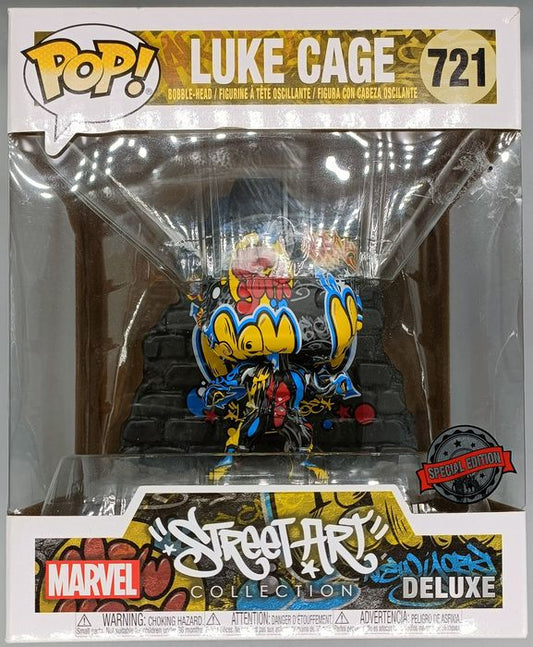 721 Luke Cage - Deluxe - Marvel Street Art - Box Damaged Funko POP Funko