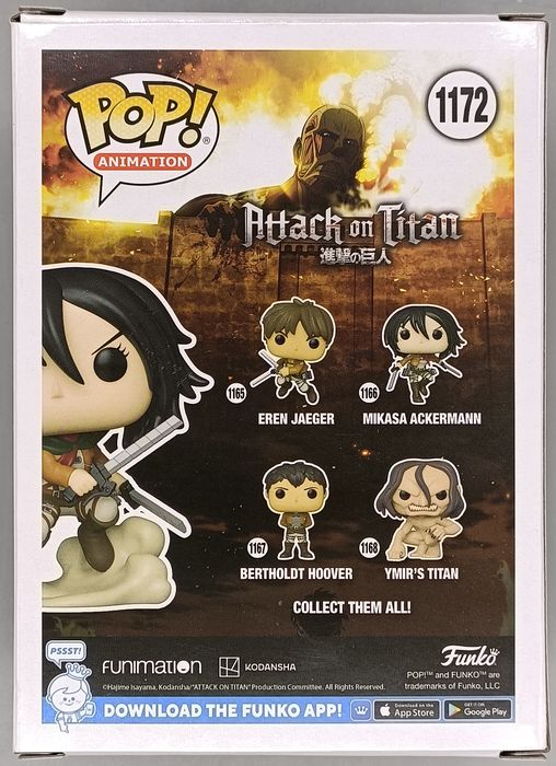 1172 Mikasa Ackermann (Battle) - Attack on Titan Funko POP