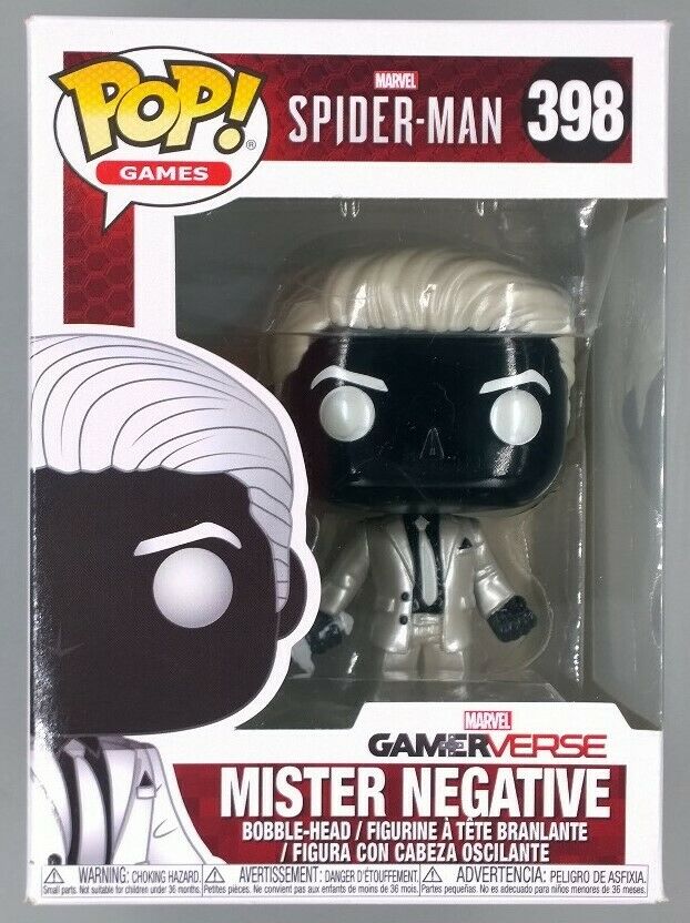 398 Mister Negative - Marvel Games Spider-Man - Box Damaged Funko POP Funko