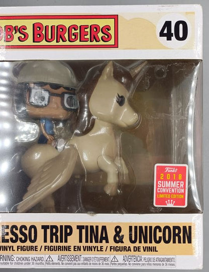 40 Espresso Trip Tina & Unicorn - Rides - Bob's Burgers - Box Damaged Funko POP