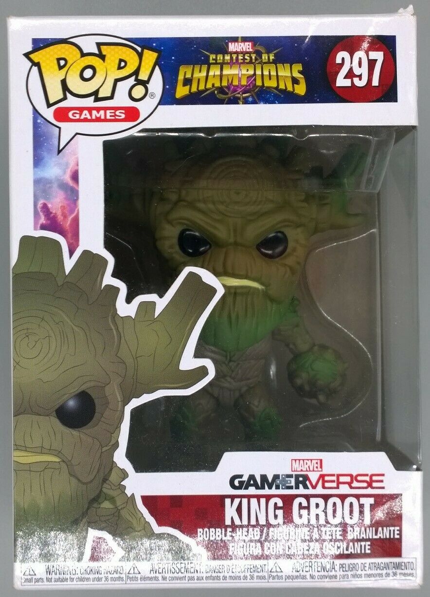 297 King Groot - Marvel Contest of Champions - Box Damaged Funko POP