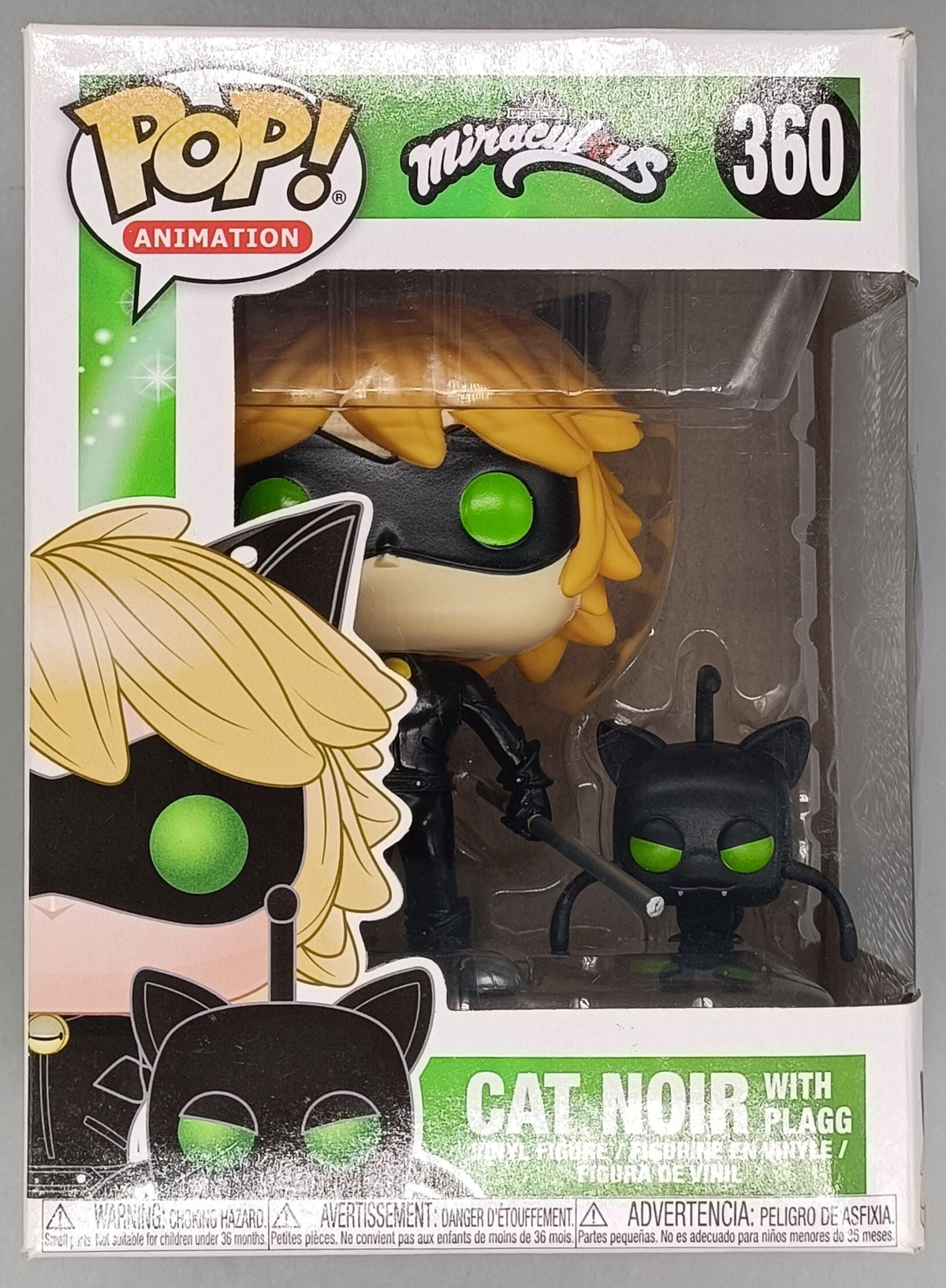 360 Cat Noir (with Plagg) - Miraculous Funko POP - Box Damaged