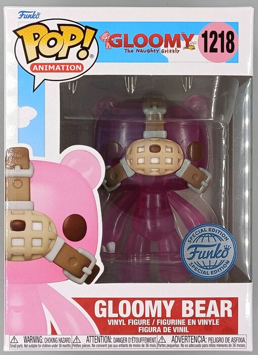 1218 Gloomy Bear (Translucent) - Naughty Grizzly Funko POP Funko
