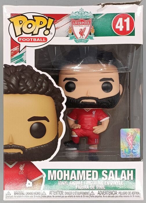 41 Mohamed Salah - Liverpool FC - Football Box Damaged Funko POP Funko