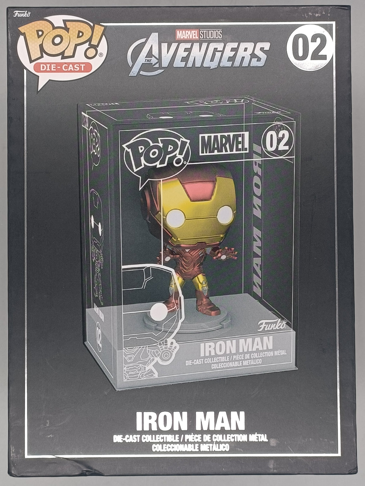 02 Iron Man - Marvel - DieCast - Damaged Box Funko POP Funko