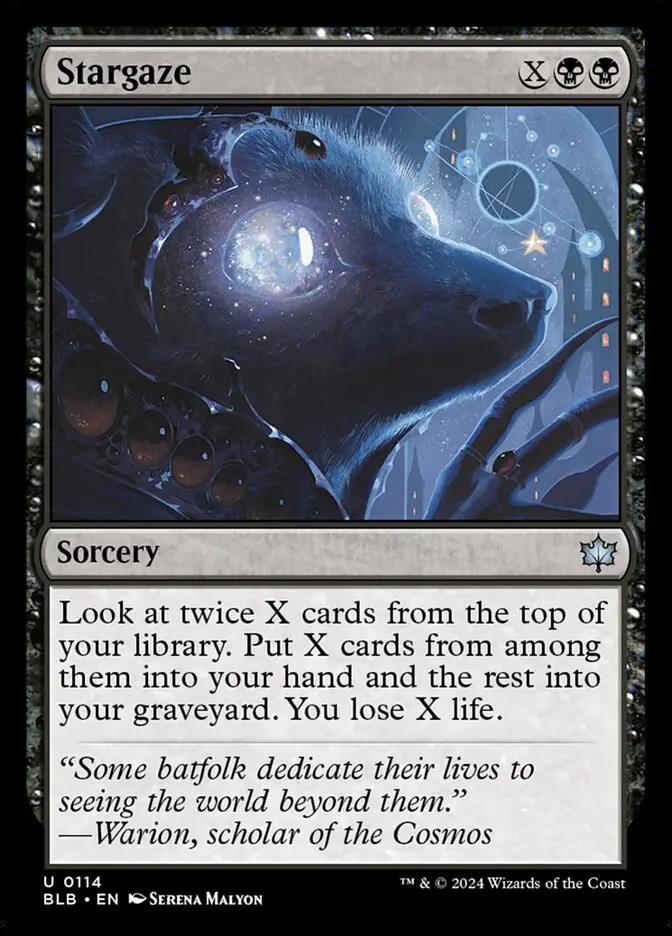 114 - Stargaze - Bloomburrow - Foil - Magic: The Gathering Card
