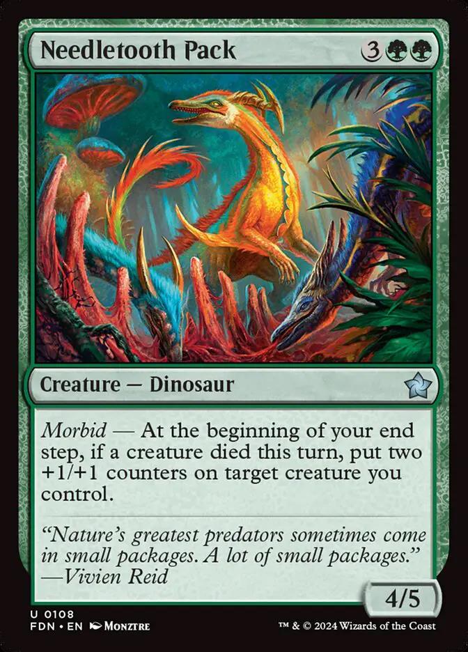 108 - Needletooth Pack - Foundations - Foil - Magic: The Gathering Card