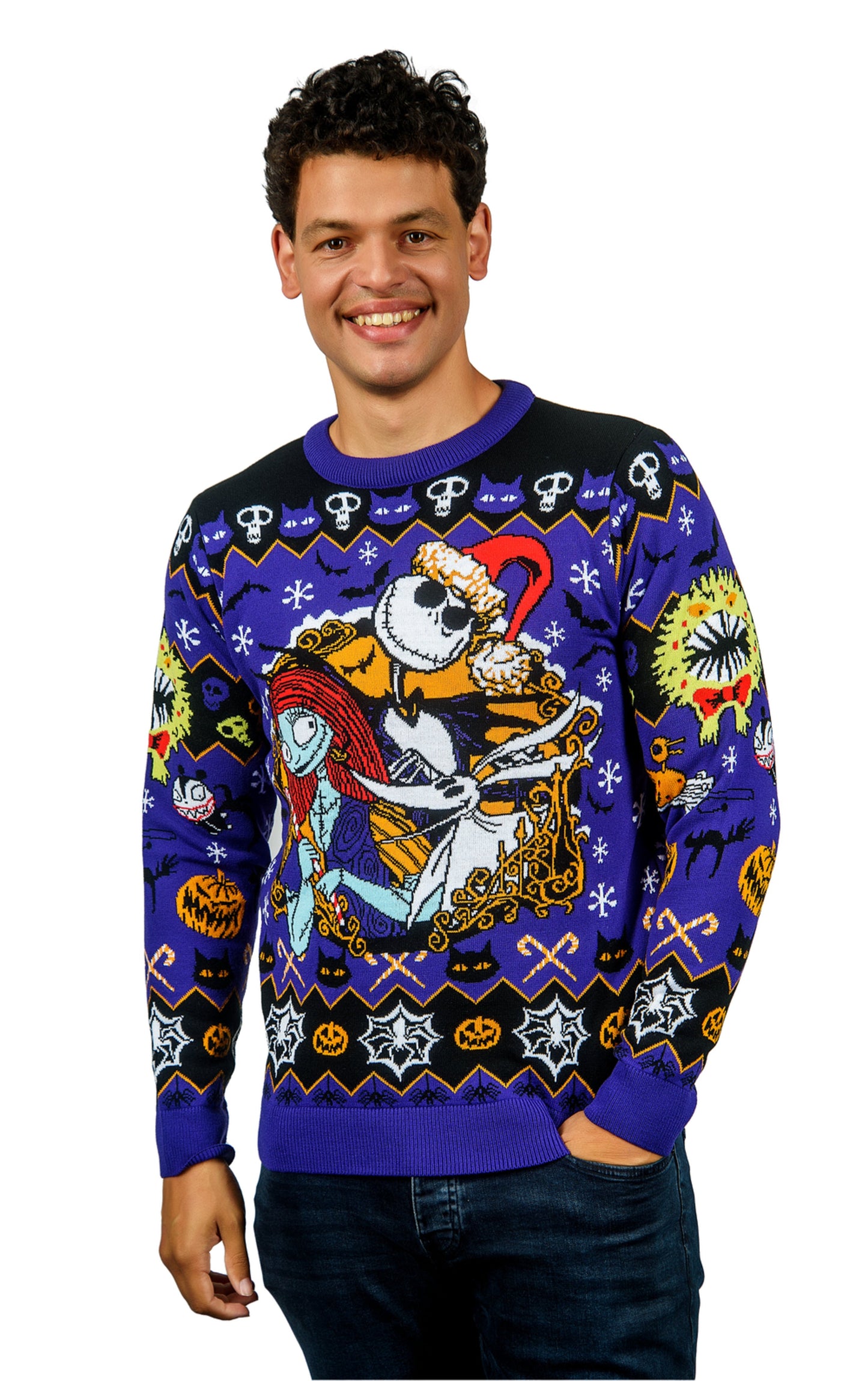 Nightmare Before Christmas: Jack and Sally Christmas Jumper (Size: S) AAA Merchandise