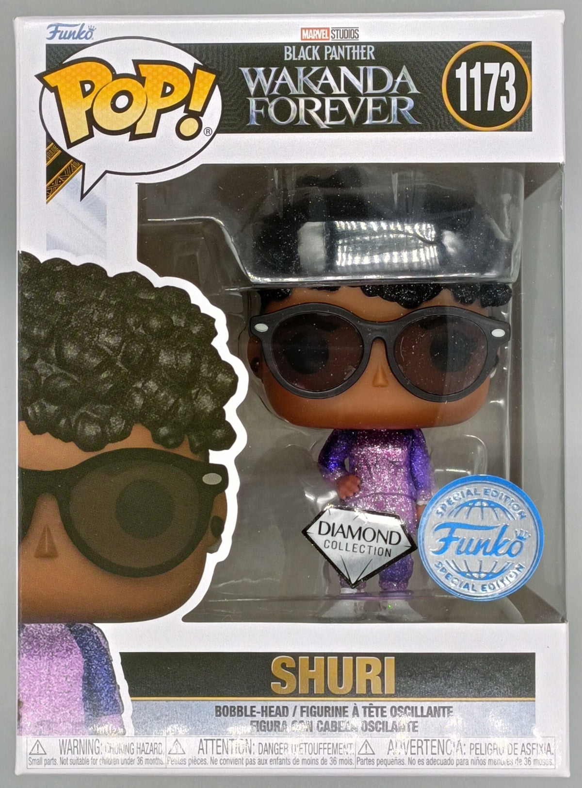 1173 Shuri (w/ Sunglasses) Diamond Marvel Wakanda Forever - Funko POP New Funko
