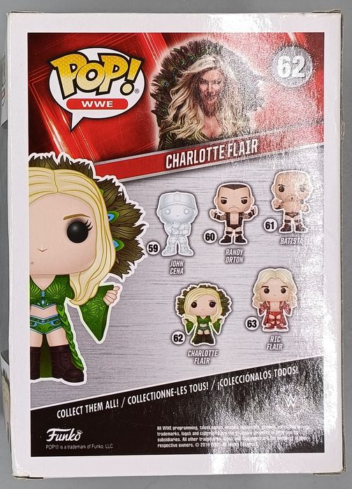 62 Charlotte Flair (Blue) - WWE - Box Damaged Funko POP