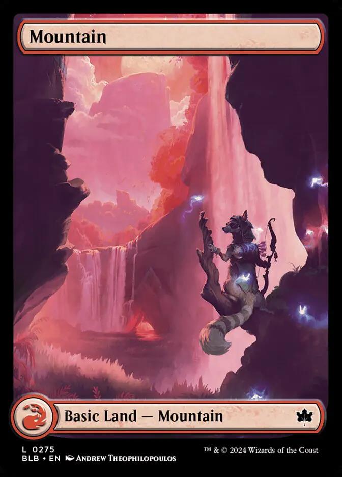 275 - Mountain - Bloomburrow - Foil - Magic: The Gathering Card