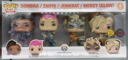 [4 Pack] Sombra / Zarya / Junkrat / Mercy Glow - Overwatch - Brand New Funko POP Funko