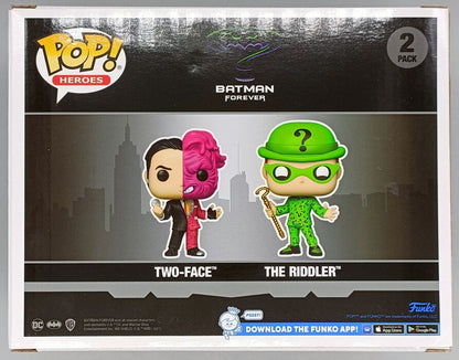 [2 Pack] Two-Face & The Riddler - Glow - DC Batman Funko POP