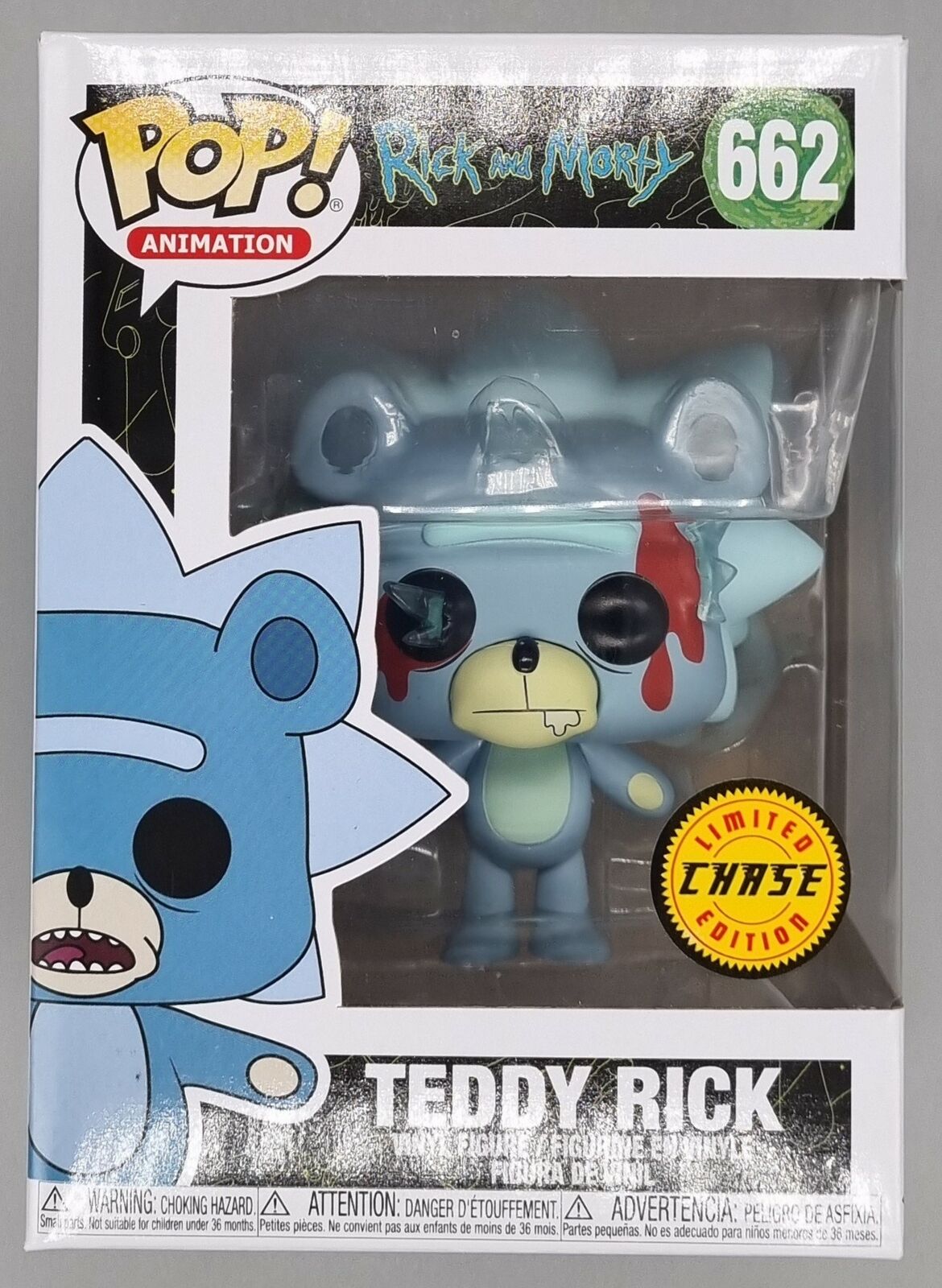 662 Teddy Rick (Bloody) Chase Edition - Rick and Morty Funko POP