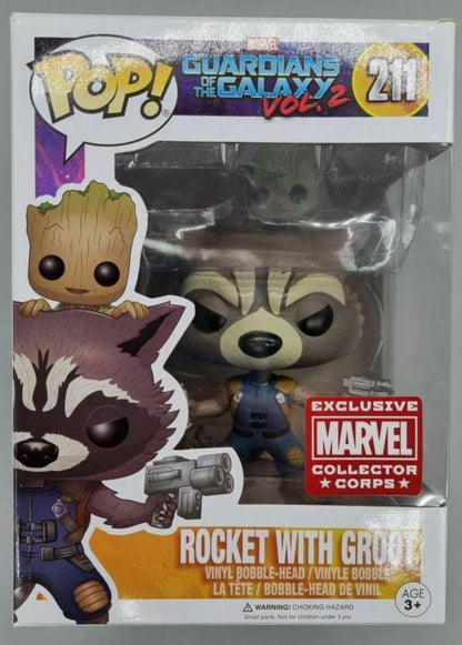 211 Rocket with Groot Marvel MCC Guardians of the Galaxy 2 Funko POP