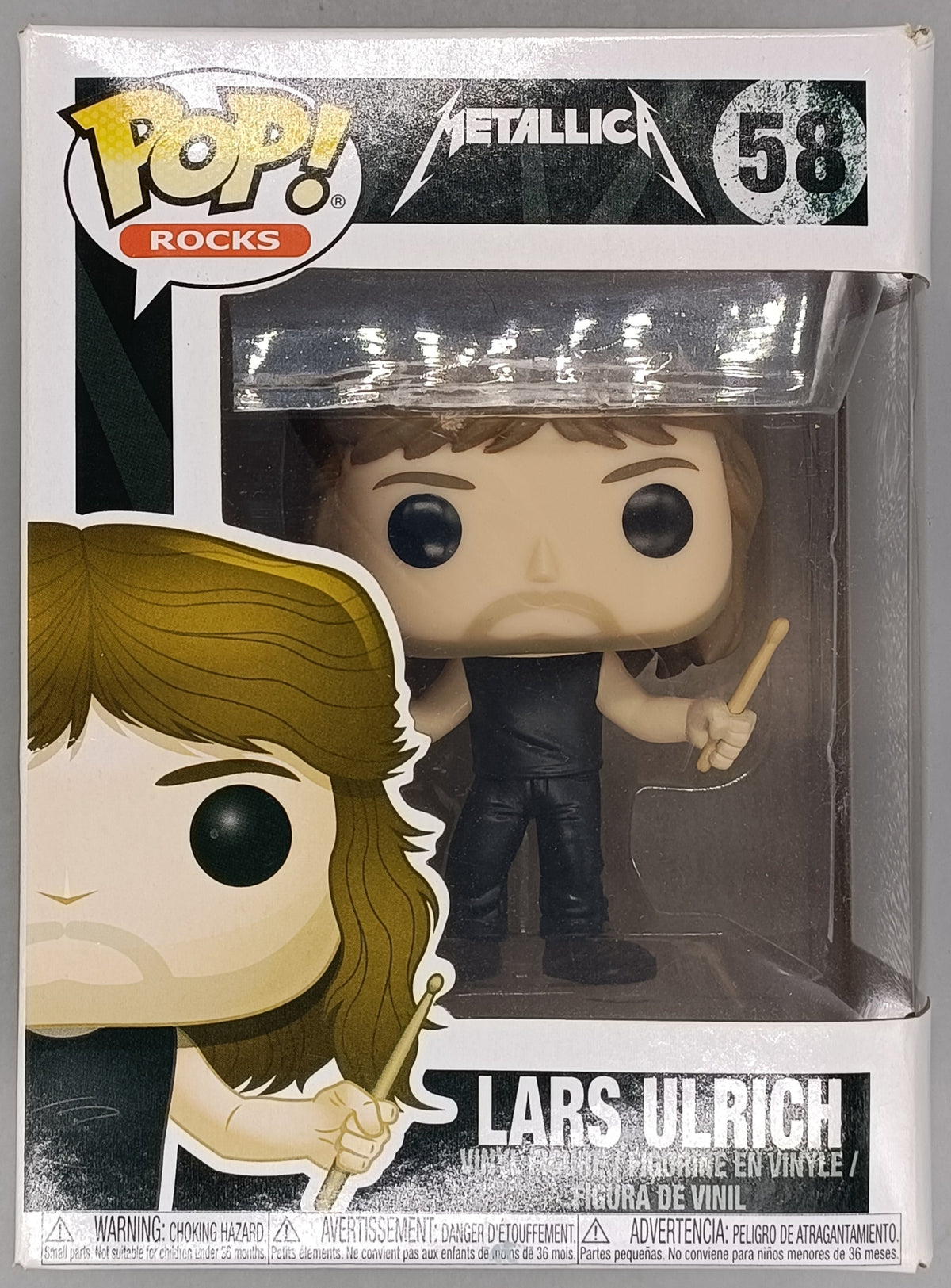 58 Lars Ulrich - Metallica - Box Damaged Funko POP Funko