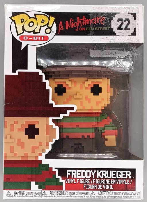 22 Freddy Krueger - 8-Bit A Nightmare On Elm St- Funko POP - Box Damaged