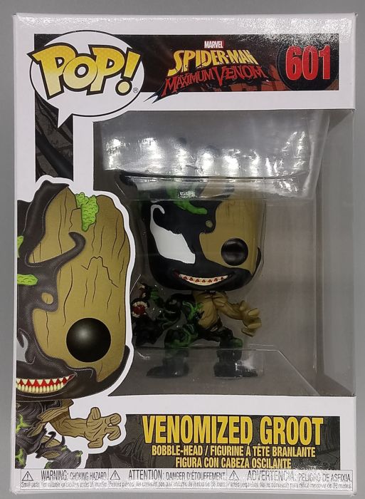 601 Venomized Groot - Marvel Spider-Man Maximum Box Damaged Funko POP