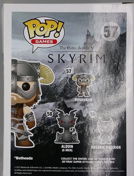 57 Dovahkiin - The Elder Scrolls Skyrim - Funko POP - Box Damaged