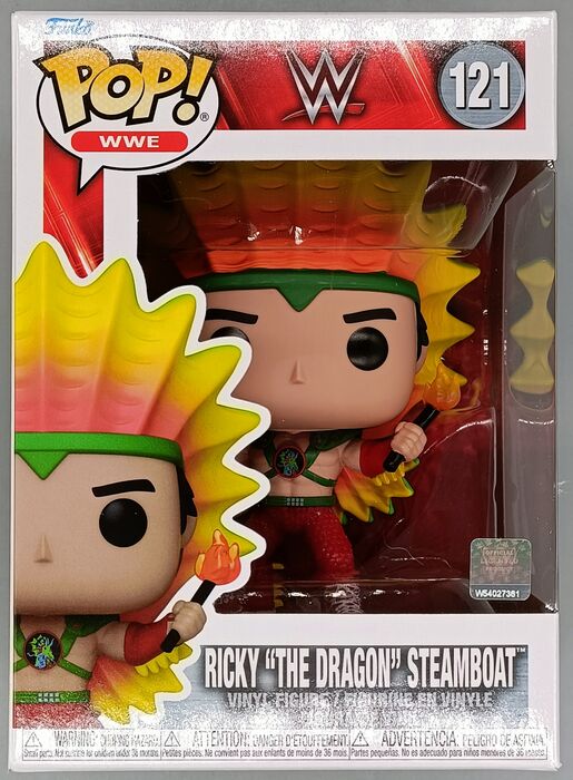 121 Ricky The Dragon Steamboat - WWE - Brand New Funko POP in Protector Funko