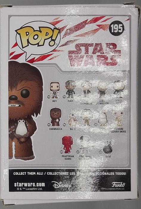 195 Chewbacca (w/ Porg) - Star Wars - Box Damaged Funko POP