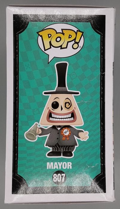807 Mayor (w/ Plans) Chase - Disney The Nightmare Before Christmas TNBC Funko POP Damaged Box