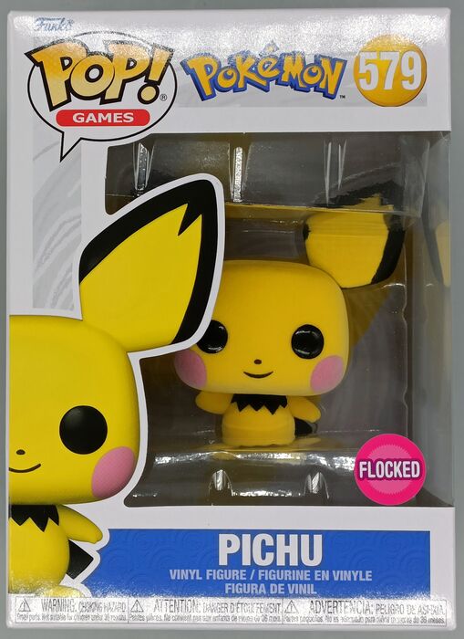 579 Pichu - Flocked - Pokemon - Box Damaged Funko POP Funko