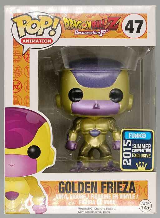 47 Golden Frieza (Black Eyes) Metallic Dragon Ball Funko POP - Box Damaged Funko