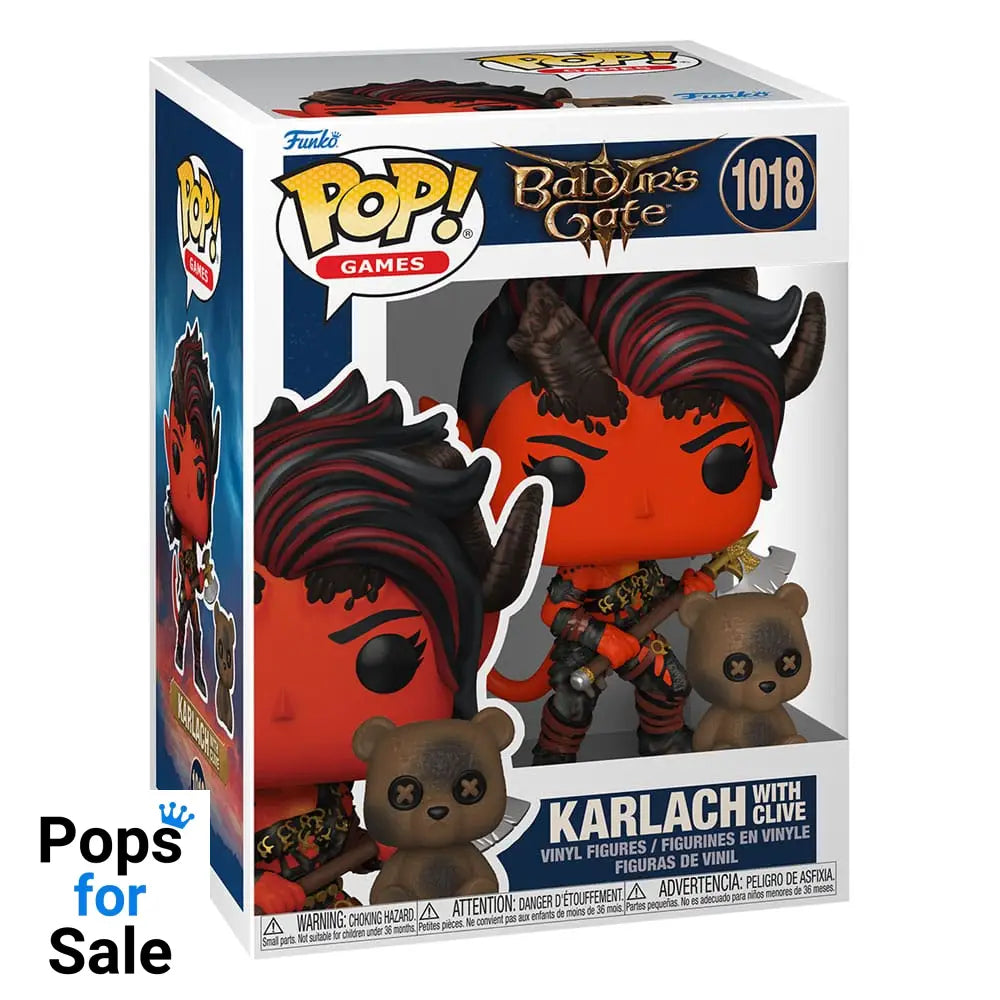 1018 Karlach with Clive - Baldur's Gate Funko POP - Brand New