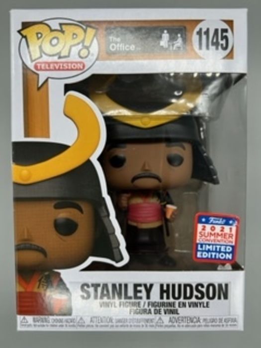 1145 Stanley Hudson (Samurai) The Office 2021 Con - Box Damaged Funko POP Funko