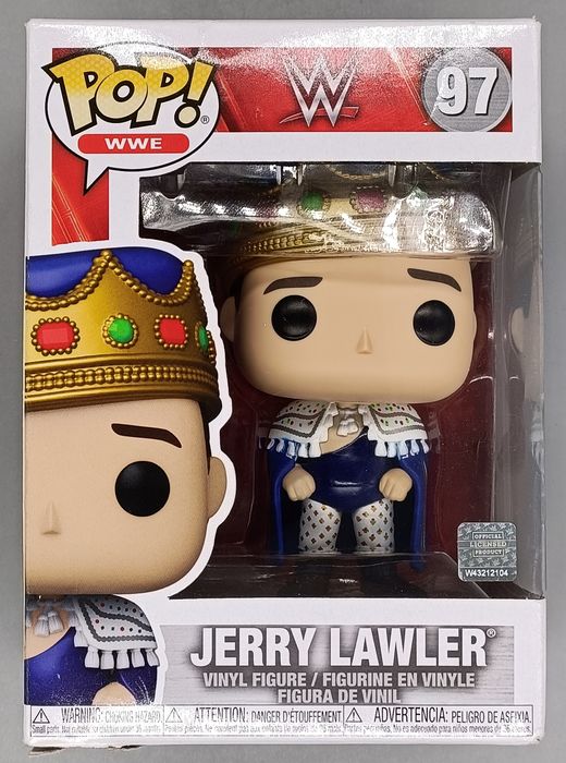 97 Jerry Lawler - Metallic - WWE - Box Damaged Funko POP Funko