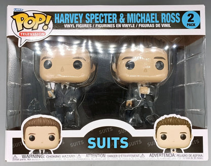 2 Pack Harvey Specter & Michael Ross - Suits Funko POP - Brand New