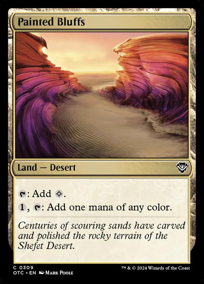 309 - Painted Bluffs - Outlaws of Thunder Junction Commander - Normal - Magic: The Gathering Card