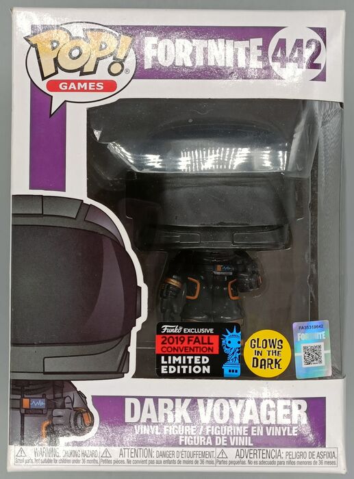 442 Dark Voyager Glow - Fortnite 2019 Con - Box Damaged Funko POP