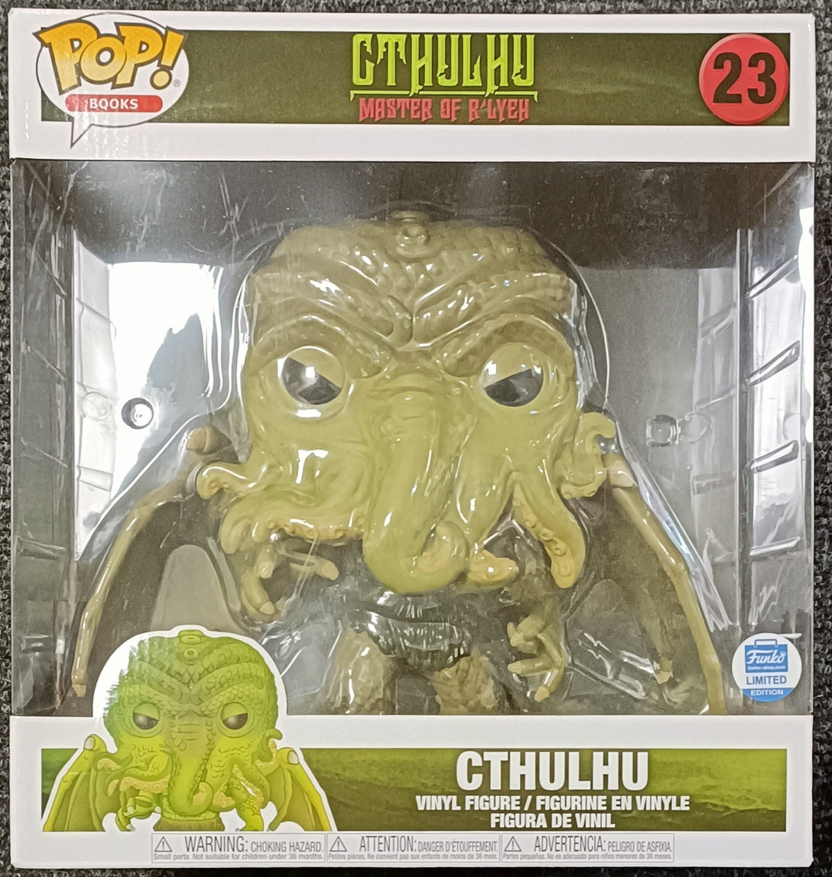 23 Cthulhu - H.P. Lovecraft Horror Master of R'Lyeh - Box Damaged 10 Inch Funko POP Funko