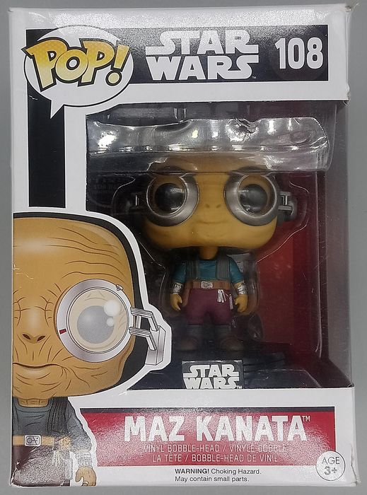 108 Maz Kanata - Star Wars The Force Awakens - Box Damaged Funko POP