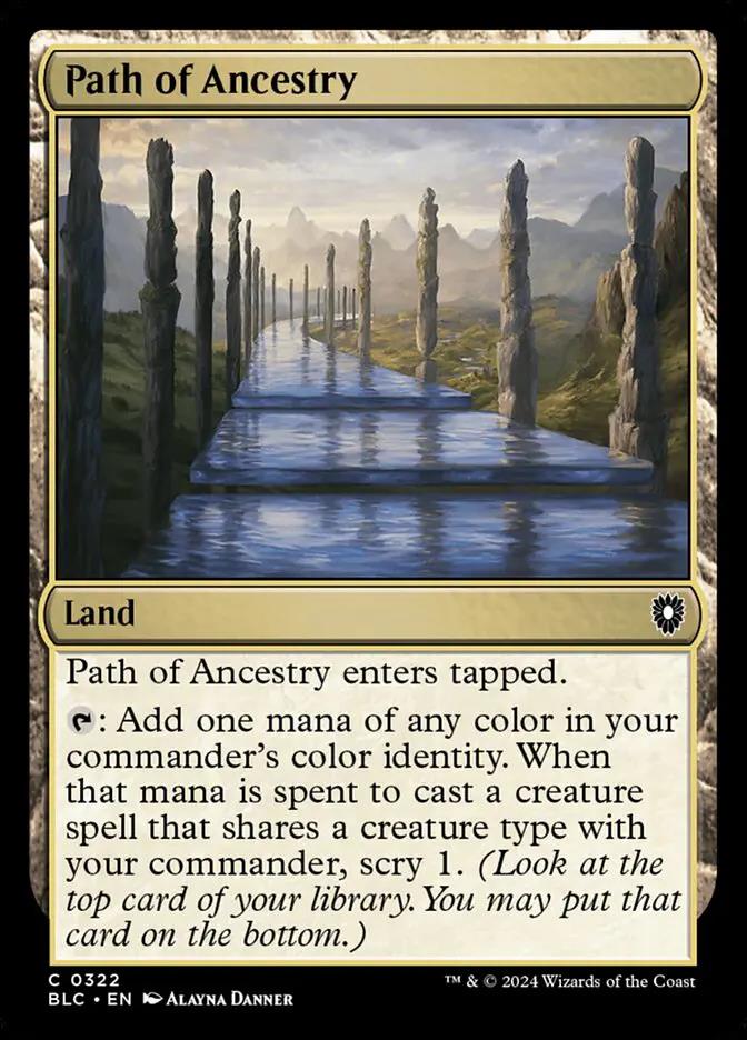 322 - Path of Ancestry - Bloomburrow Commander - Normal - Magic: The Gathering Card
