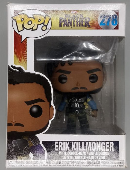 278 Erik Killmonger - Marvel Black Panther Box Damaged Funko POP Funko