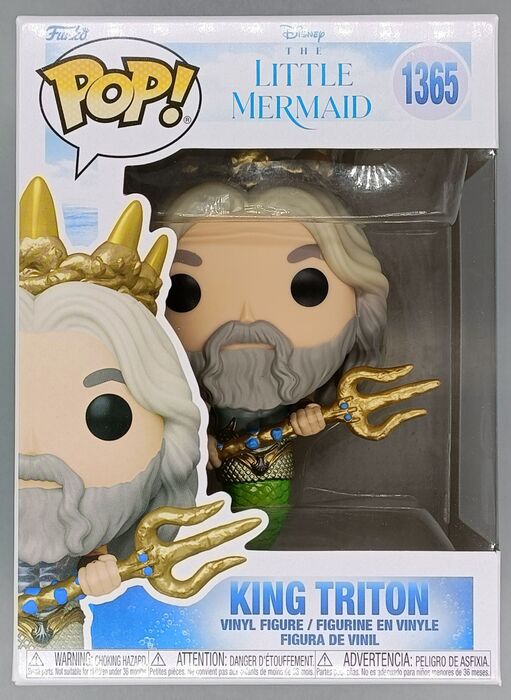 1365 King Triton - Disney The Little Mermaid Funko POP - Brand New Funko