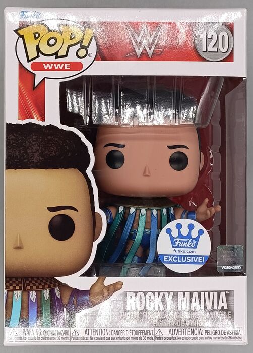 120 Rocky Maivia Metallic - WWE - Box Damaged Funko POP Funko