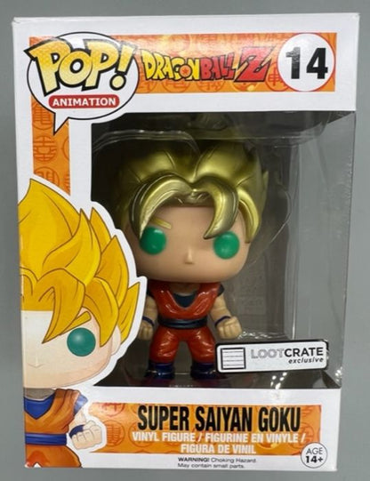 14 Super Saiyan Goku - Metallic - Dragon Ball Z Funko POP - Damaged Box Funko