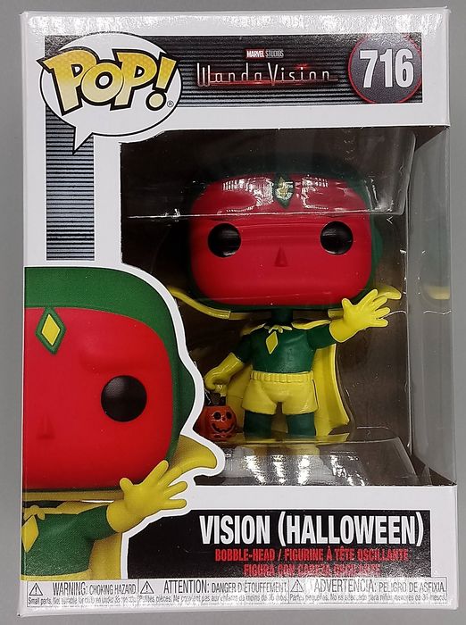 716 Halloween Vision - Marvel Wandavision Box Damaged Funko POP Funko